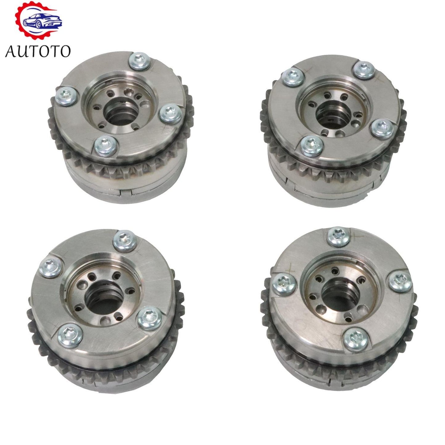 4Pcs Intake Exhaust L+R Camshaft Adjusters fit for Mercedes W166 M276 C43 W222 AMG