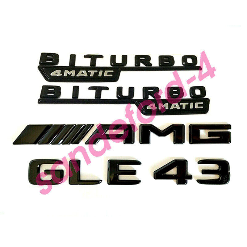GLE43 COUPE AMG BITURBO 4MATIC with rear star badge and black badge combination for Mercedes C292