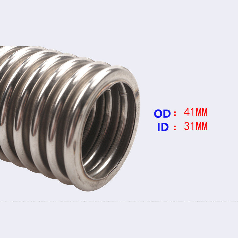 36-inch universal stainless steel radiator flexible cooling water hose kit with cap