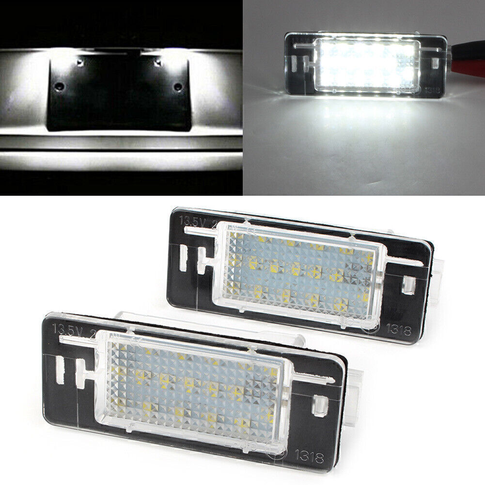 2Pcs for Opel Vectra C Estate 02-08 LED License Number Plate Light Error Free