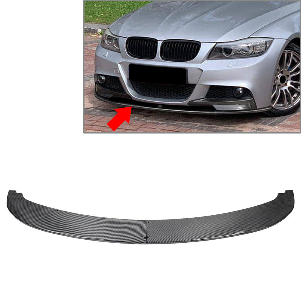 Carbon Fiber Front Bumper Spoiler Lip for BMW 3 Series E90 E91 M Sport LCL 09-12