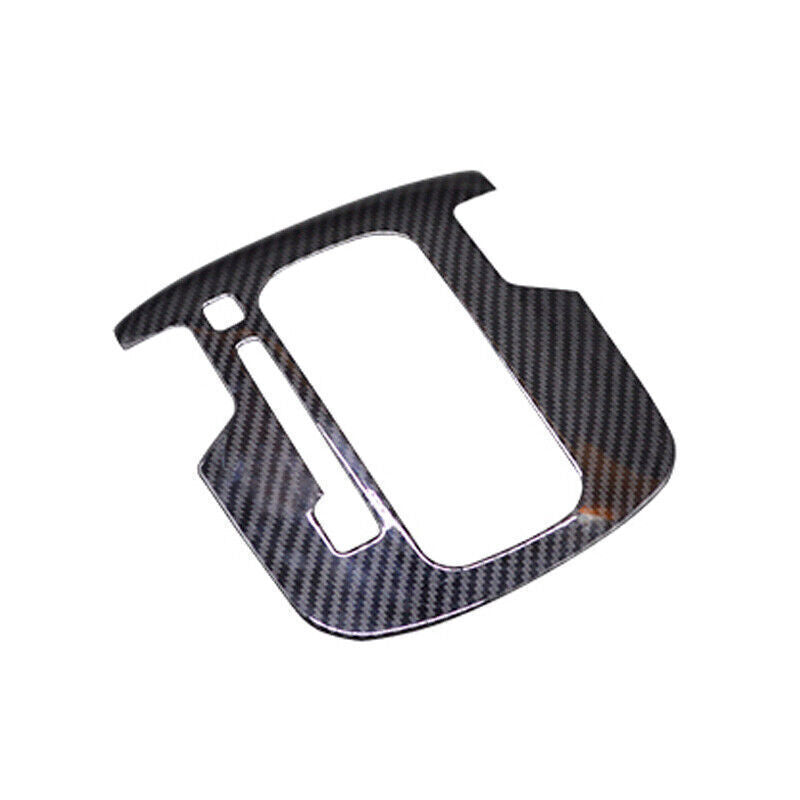 Middle Console Gear Shift Panel Cover Trim for Kia K3 2017-18 Black Carbon Fiber