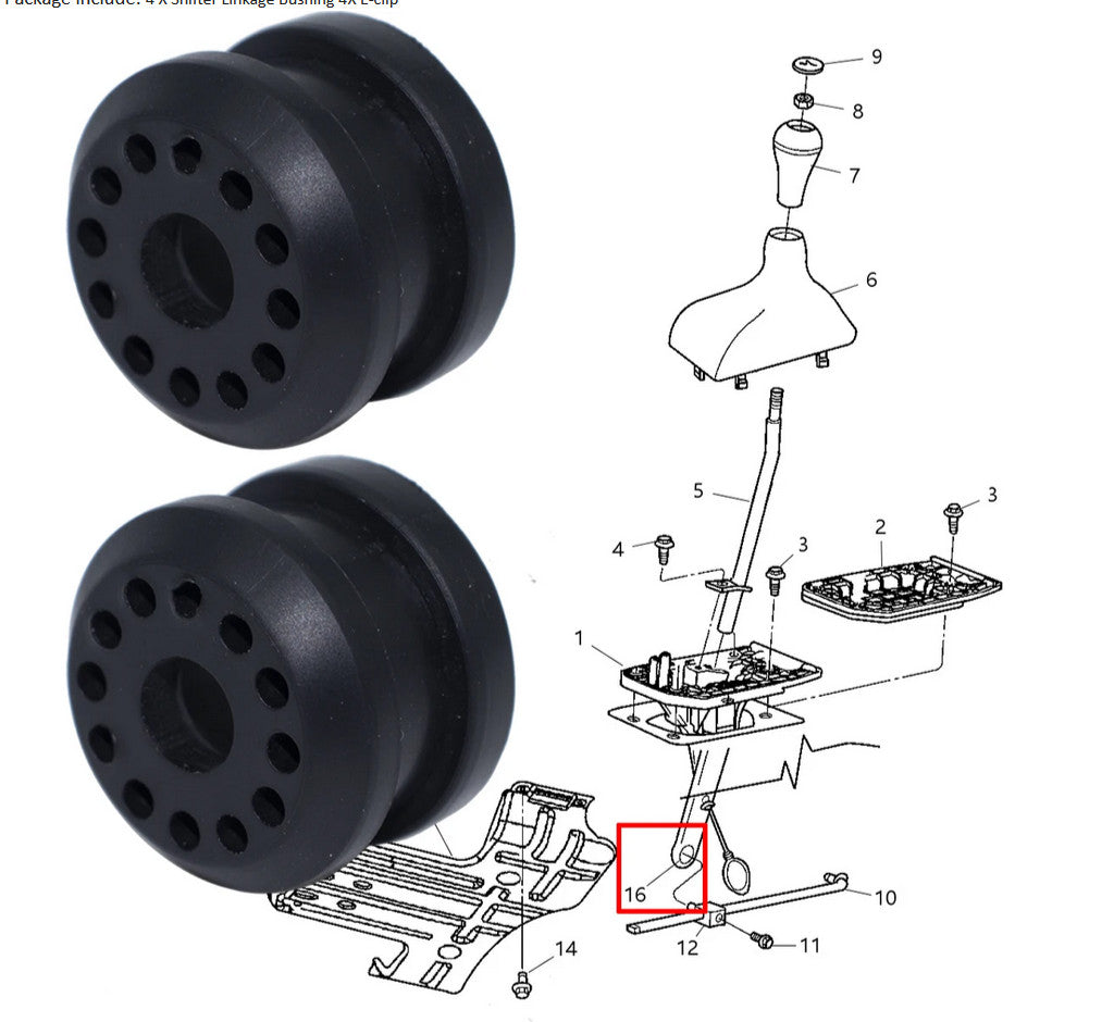 Transfer Case Shifter Linkage Bushing Grommet Fit for Dodge for Ram 1500 2002-2007