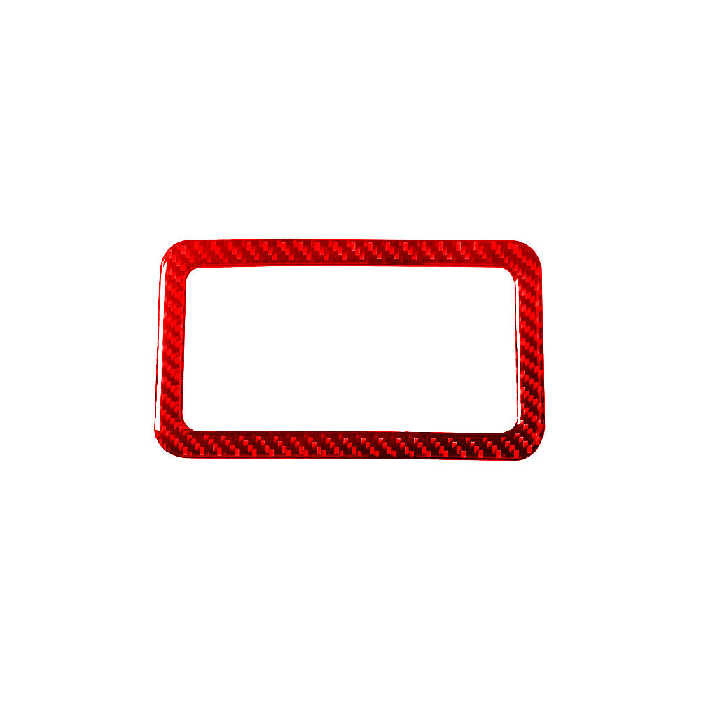 Red Carbon Fiber Rear Overhead Light Cover Trim For Silverado/tahoe/ for sierra 07-14