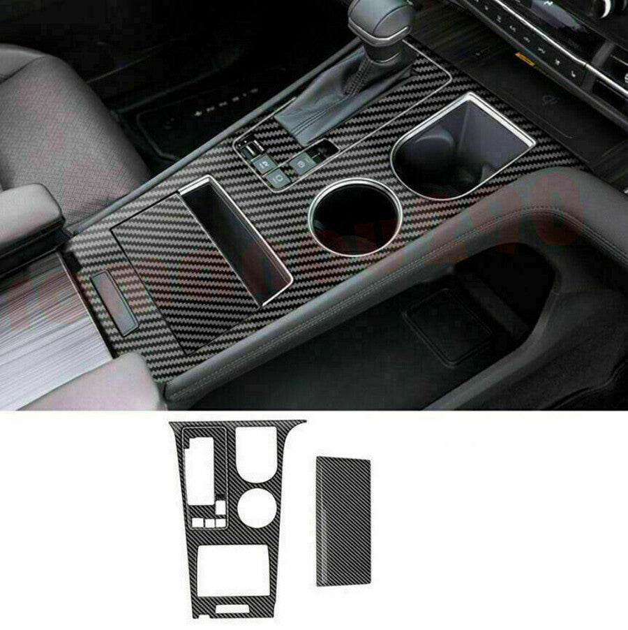 for Toyota for Sienna 2021-2023 Carbon Fiber Inner Gear Shift Box Panel Cover Trim