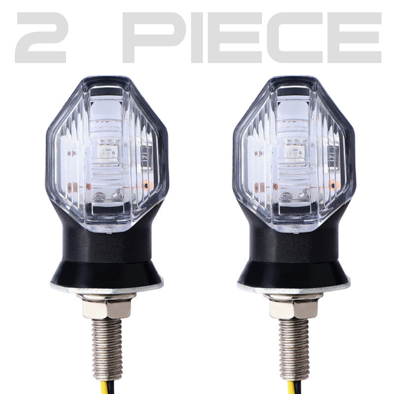 LED Motorcycle for Mini Turn Signal Indicator Amber Blinker Light for Honda for Kawasaki