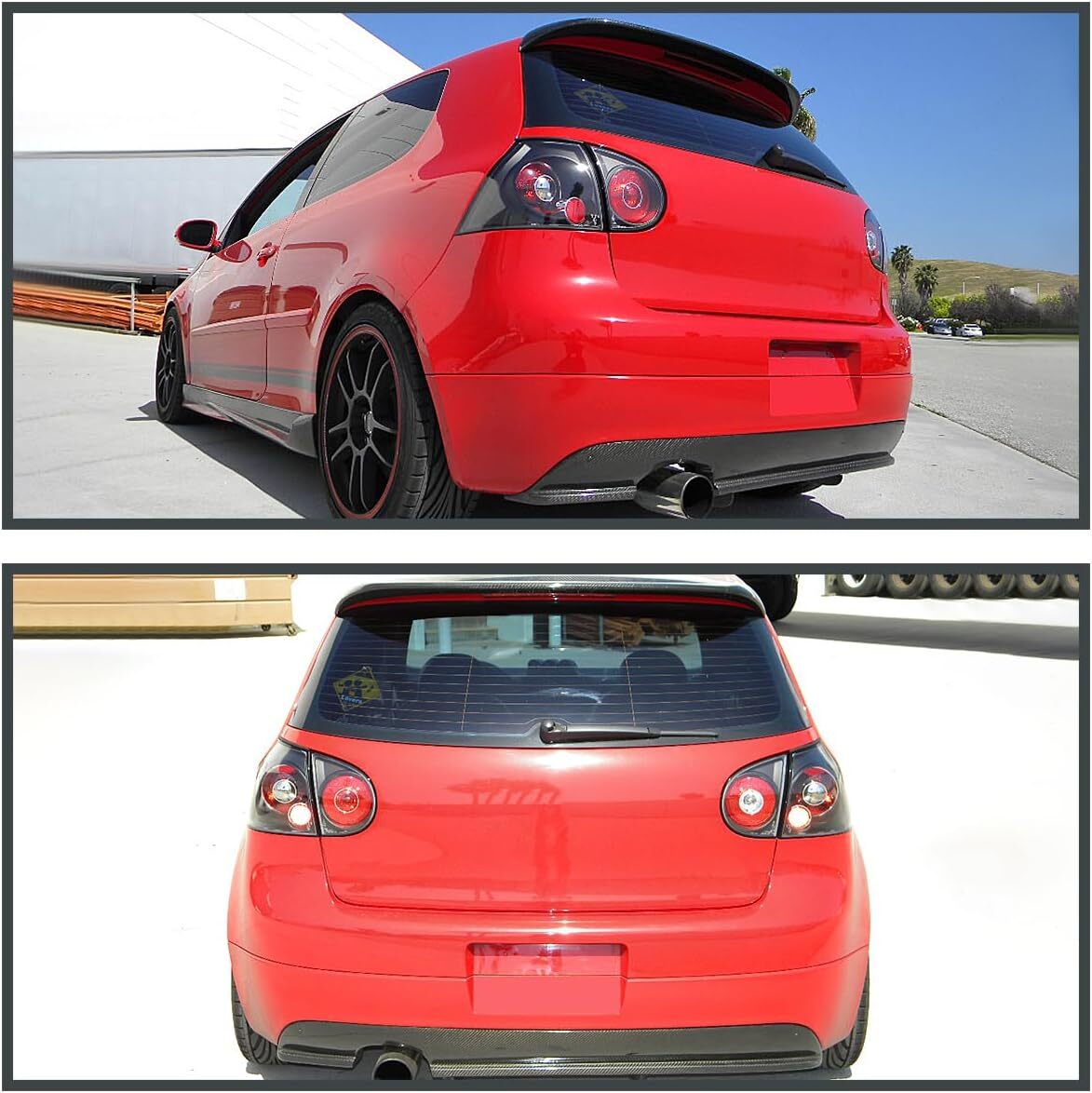 REAL CARBON Rear Trunk Spoiler Wing Fit for VW for Golf 5 MK5 R32/GTI 2005-2007