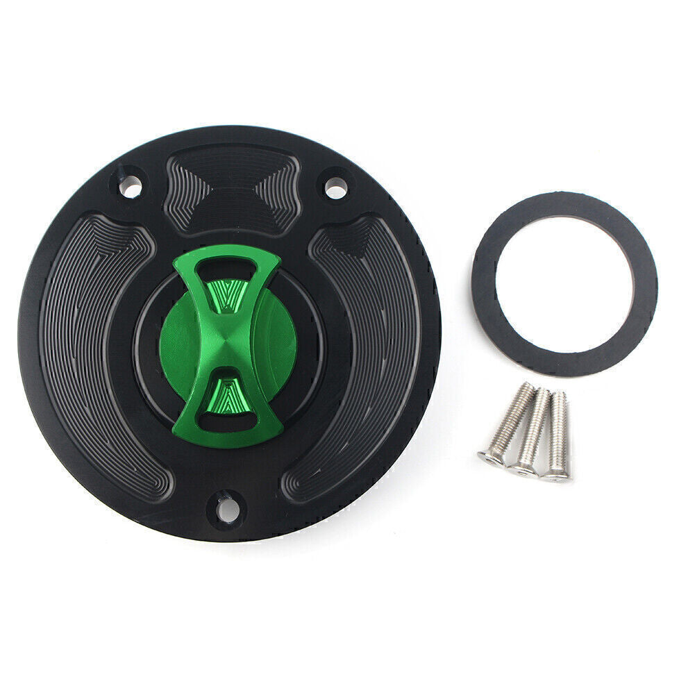 CNC Motorrad Tank Tankdeckel Abdeckung Keyless F¨¹r for Kawasaki ZX10R ZX9R Gr¨¹n