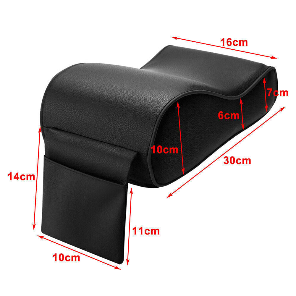 PU Memory Foam Center Console Armrest Box Cushion Pad Cover Mat Red for Car SUV