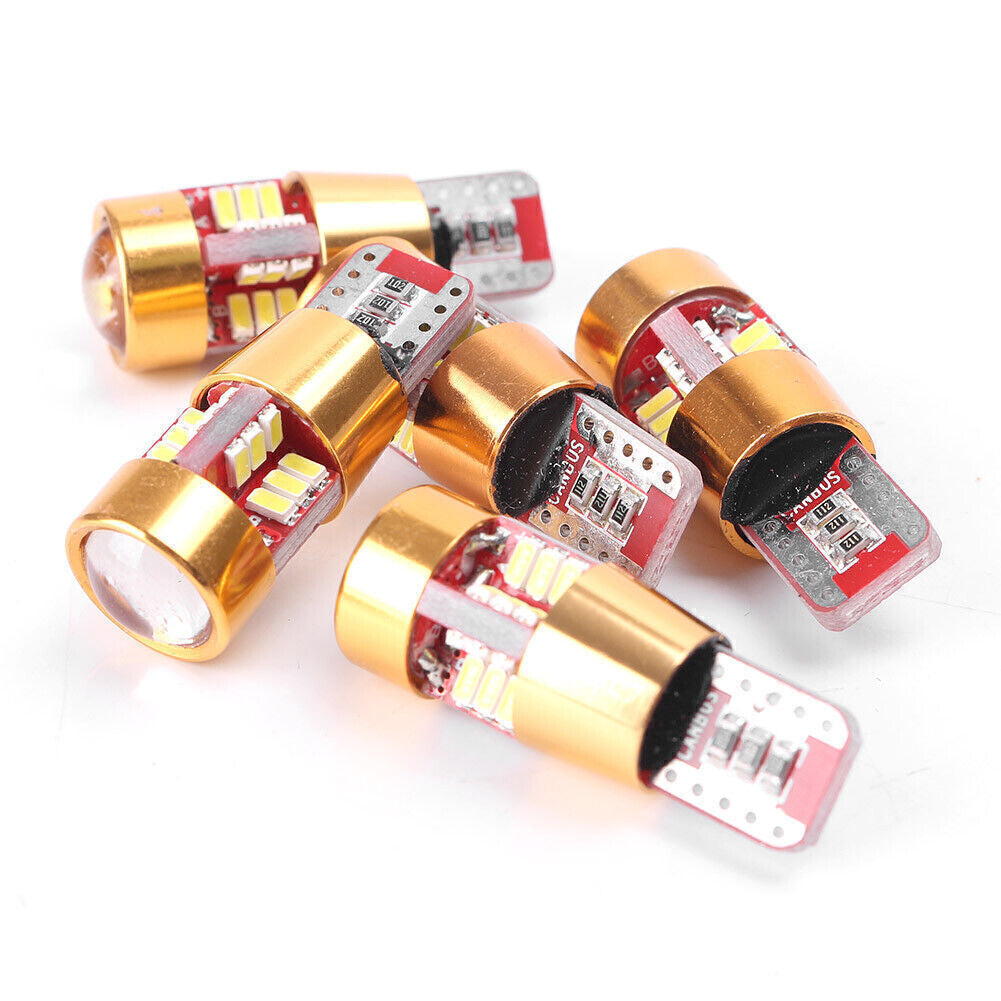 10x LED anti-collision error no car side wedge bulb white 5W T10 3014 27SMD