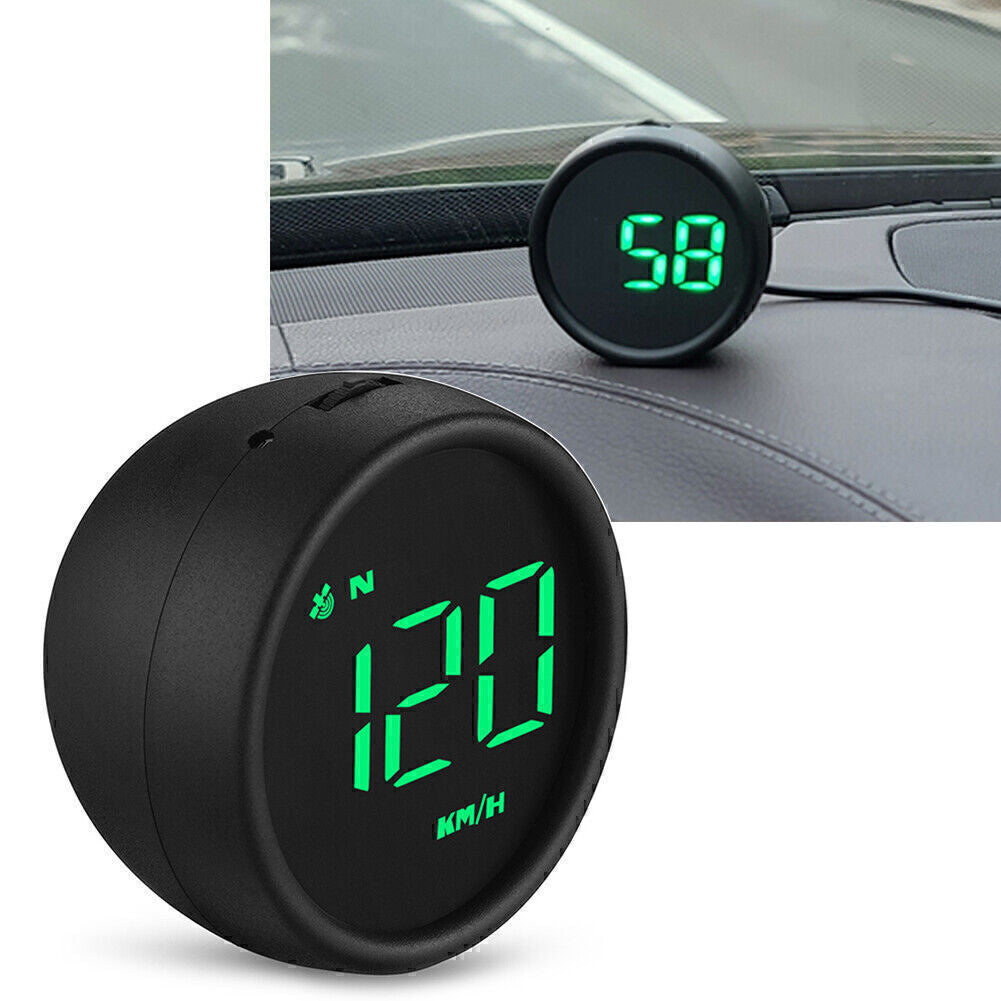 Car Digital Speedometer GPS Head Up Display MPH/KM Overspeed Tired Warning Alarm