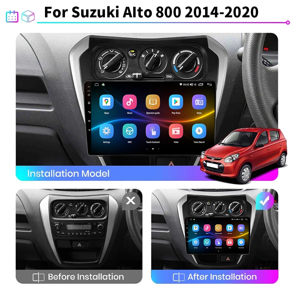 for Suzuki Maruti Alto 800 2014-2020 Android CarPlay Car Stereo Radio GPS Screen