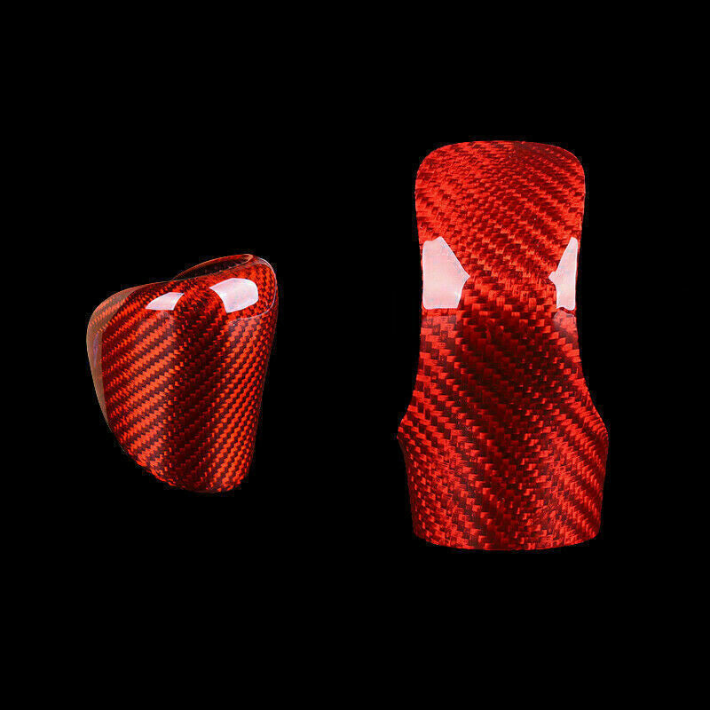 2P for Lexus IS RC GS NX for ES RX Red Carbon Fiber Gear Shift Knob Decor Cover Trim