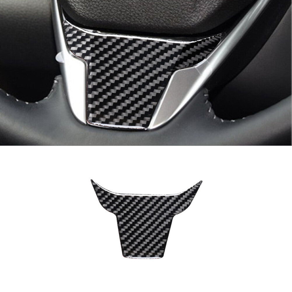 Carbon Fiber Interior Steering Wheel Lower Cover Trim for Honda CR-V 2017-2021