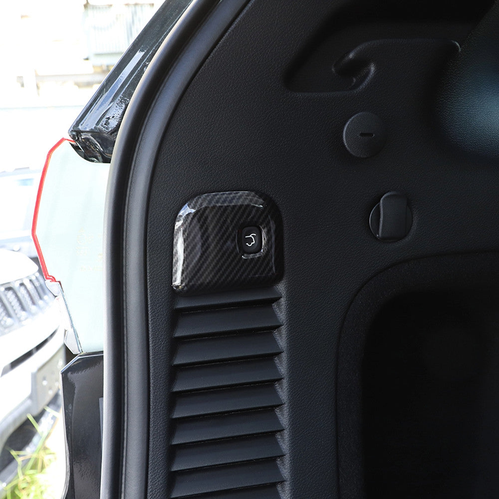 Carbon Fiber Electric Tailgate Switch Cover Trim for Jeep Grand Cherokee 2011-20