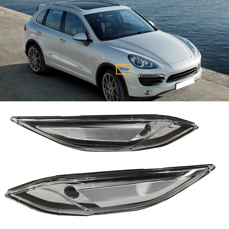 A pair of transparent indicator light side markers are suitable for 2011-2014 for Porsche for Cayenne models.