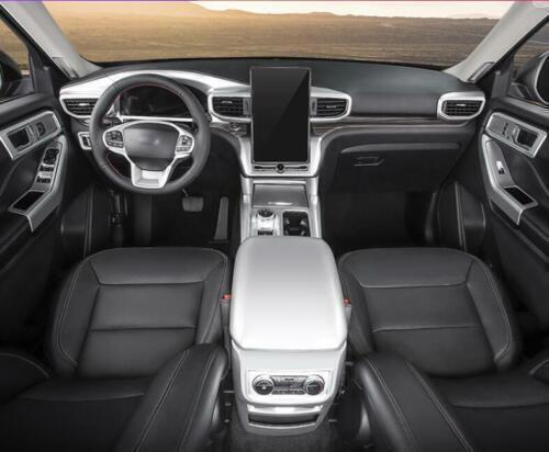 1X Cover Trim for Ford Explorer 20-2024 Rear Air Outlet Vent Panel Matte Silver