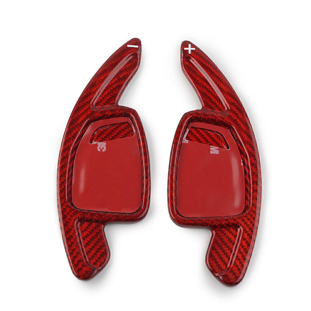Carbon Fiber Steering Wheel Shift Paddle Red for Audi RS4 RS5 RS7 2020-2022 RS6