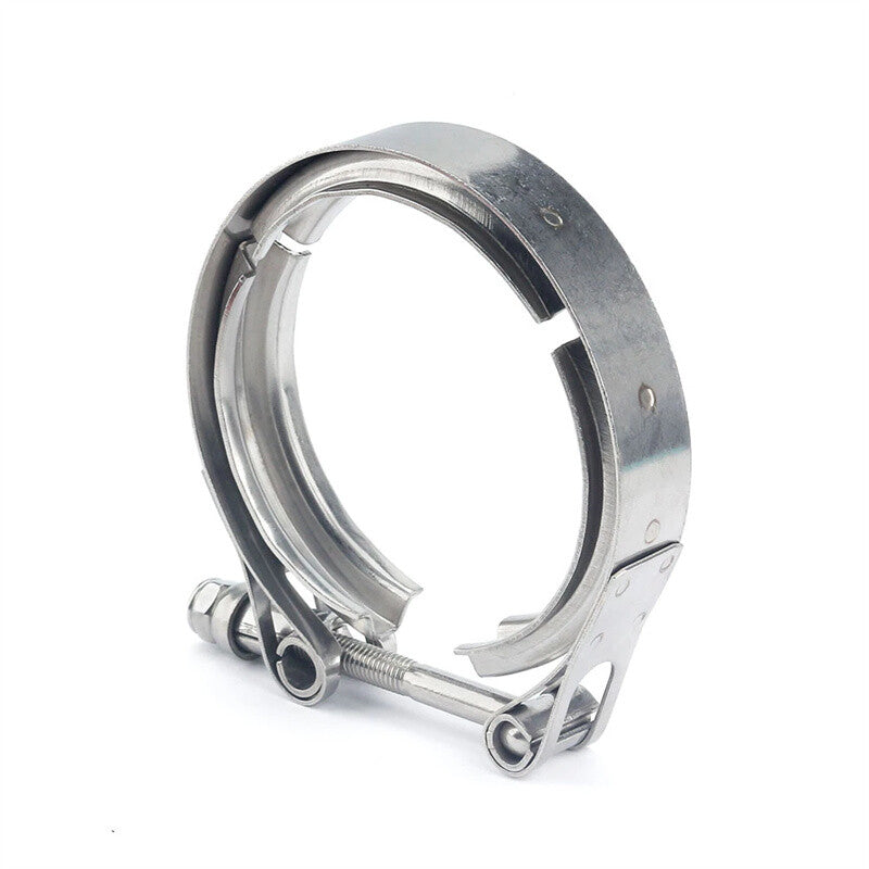 2.5'' Stainless Quick Release Exhaust Downpipe V Band Clamp+Flanges Kit