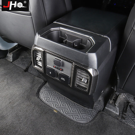 Molded Carbon Fiber Rear Air Vent Outlet Cover Trim for Ford F150 /LTD