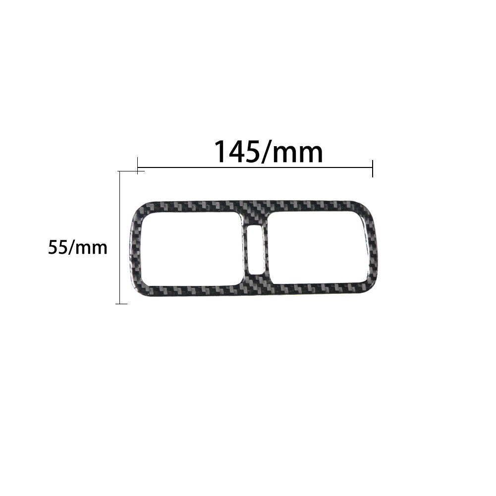 Carbon Fiber Rear Center Air Vent Cover Trim for Infiniti FX 09-13/QX70 2014-16