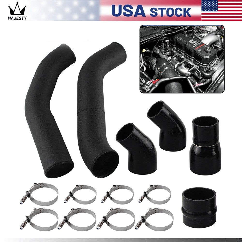 3.5'' Aluminum Black Intercooler Pipes for 2013-2018 for Ram 6.7L Diesel