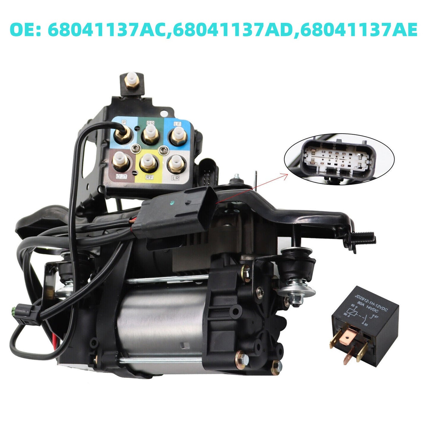 Air Suspension Compressor Valve Replacement for Jeep Grand Cherokee 2011-2019