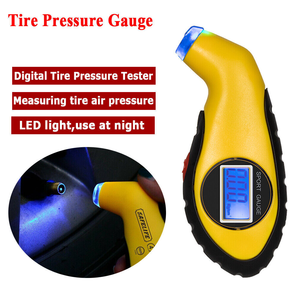 Digital LCD Tire Air PSI Pressure Guage Meter Tester Tyre Gauge For Auto Car