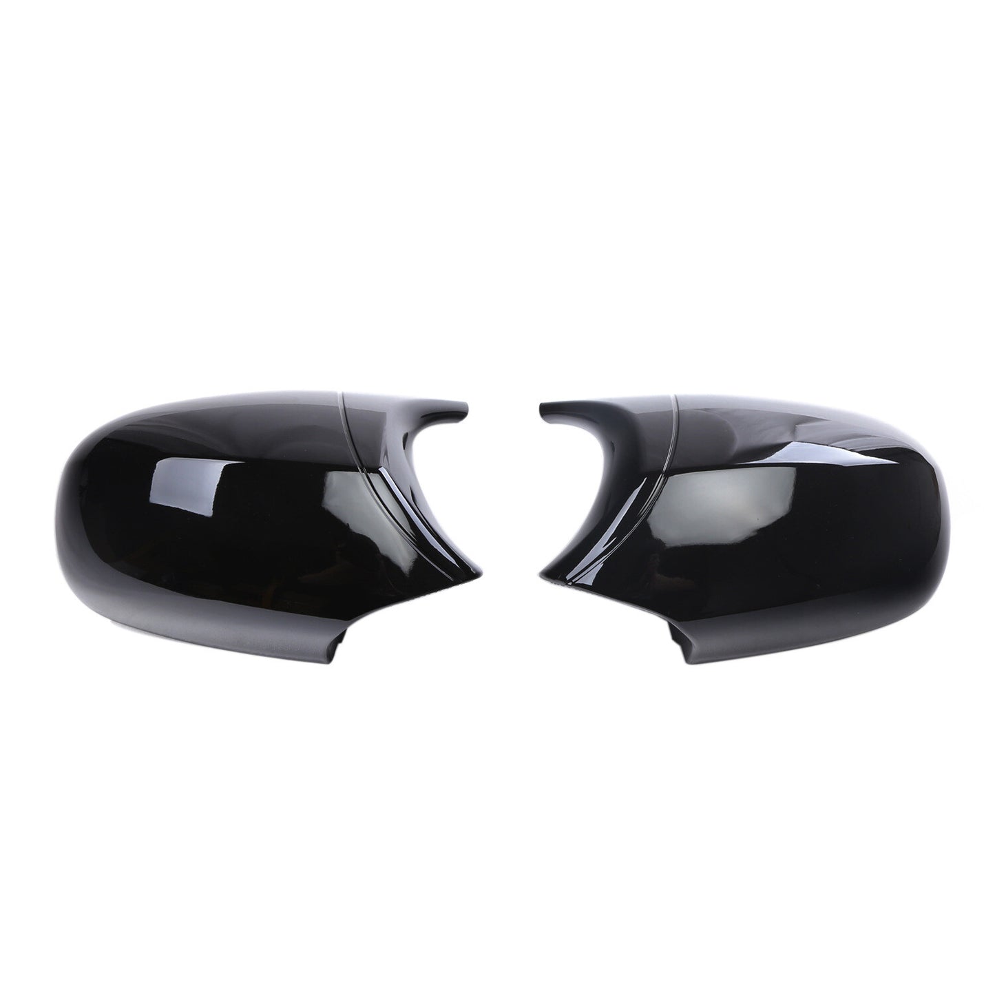 2x Gloss Black Side Mirror Cover Cap for BMW E87 E90 E91 08-11 E81 E82 2010-201