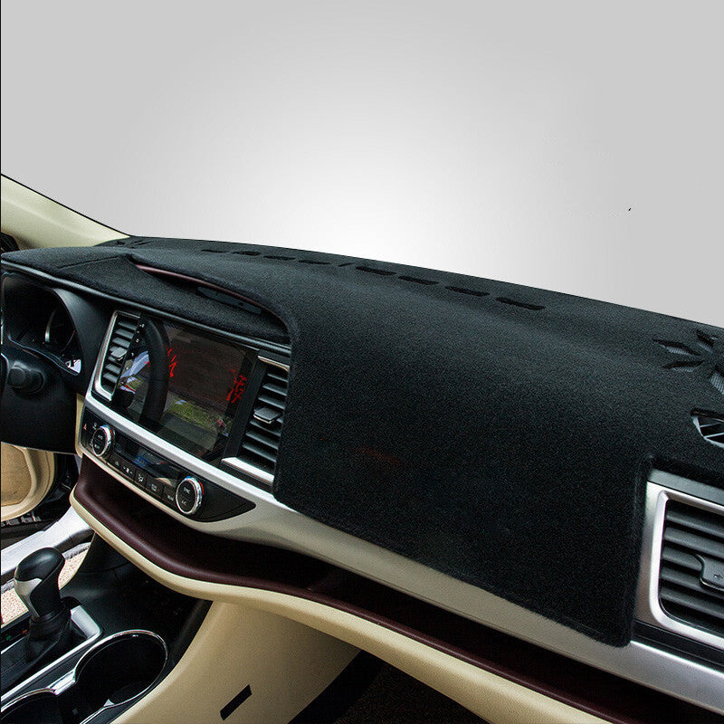 DashMat Dashboard Cover Dash Cover Mat Black 1pc for Toyota Highlander 2014-2019