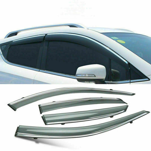 for Honda CRV CR-V 2012-2016 Window Visors Wind Rain Guard Deflector W/Chrome 4X