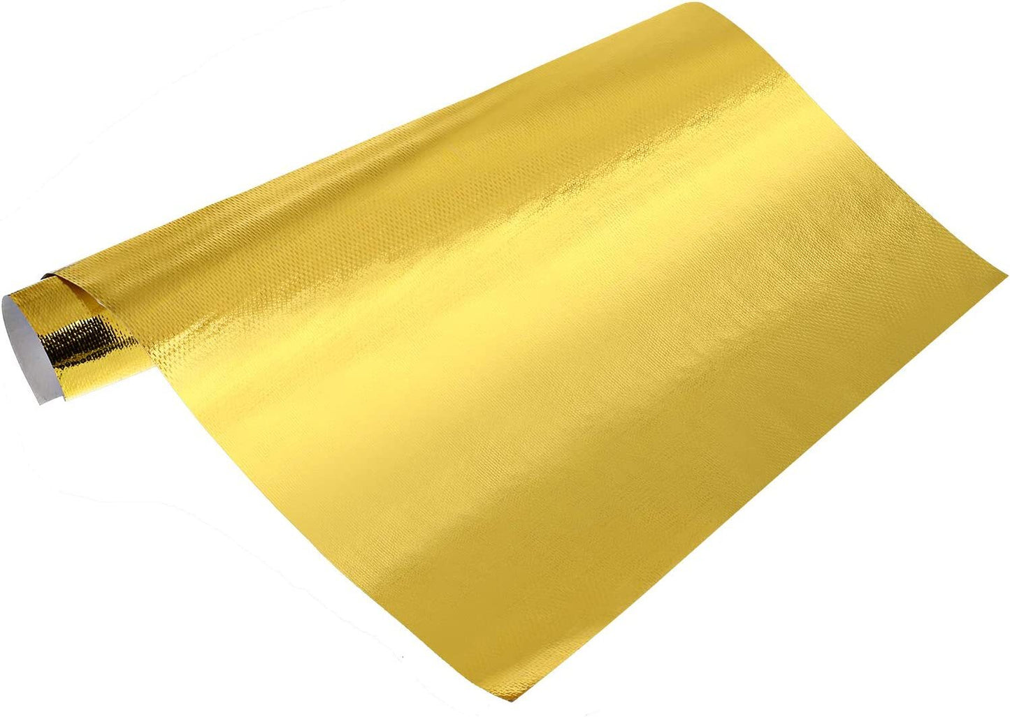 Large-size adhesive-backed aluminum fiberglass thermal barrier pads suitable for automotive applications.