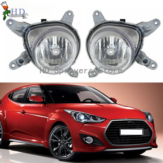 1 pair of front fog light components for 2011-2017 for Hyundai for Veloster vehicles