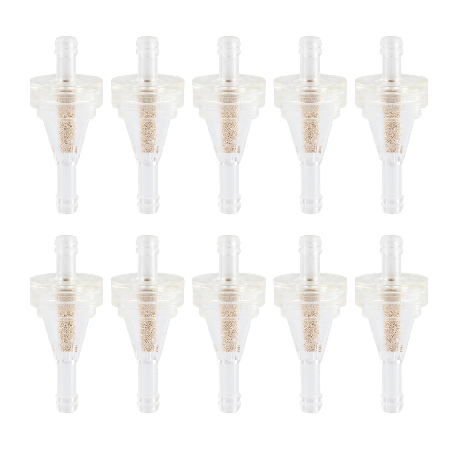10Pcs Universal 1/4 6mm Inline Gas Fuel Filter For Motorcycle Dirt Bike ATV UTV