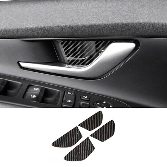 for Hyundai for Elantra 2021-2023 Carbon Fiber Inner Door Bowl Sticker Cover Trim 4x