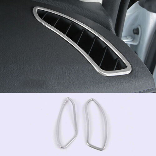 for Hyundai Sonata 2020-2023 Matte Silver Dashboard Upper Air Outlet Vent Covers