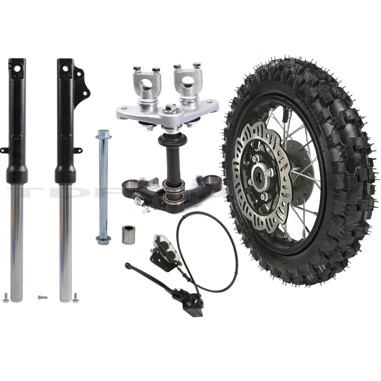 10-inch wheels, 2.50-10 front fork, triple-loaded cooling system for mini motocross bikes, JR50, CRF50
