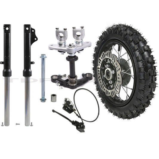 10-inch wheels, 2.50-10 front fork, triple-loaded cooling system for mini motocross bikes, JR50, CRF50