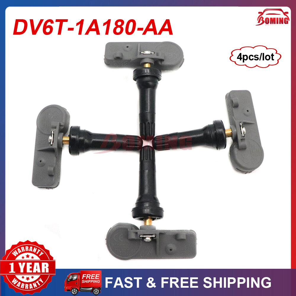 4x TPMS Tire Pressure Sensor DV6T-1A180-AA for Mazda for Ford F-150 Focus Explorer