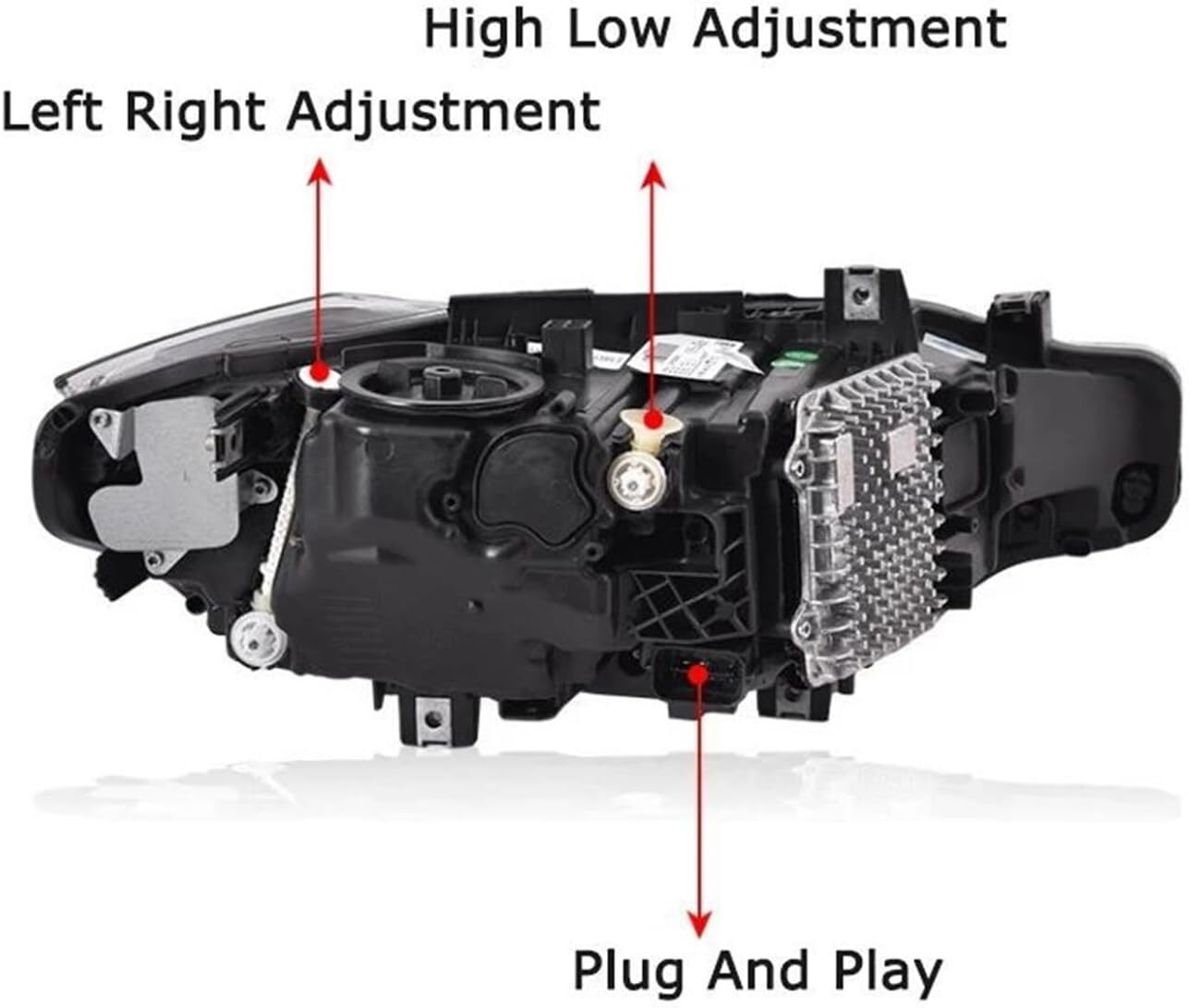 Halogen to LED headlight upgrade kit for BMW F30, F35, and 3 Series (2012-2015-)