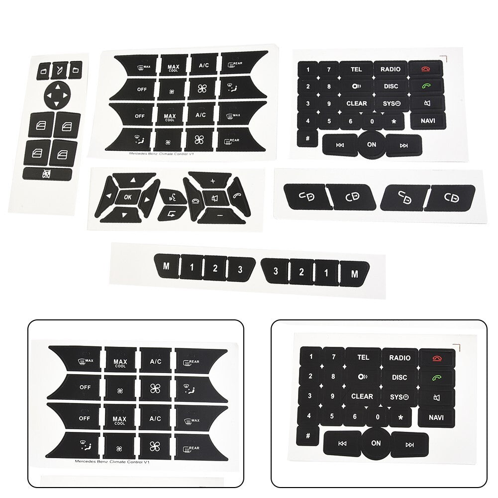 Windo W-Radio sticker for Mercedes 2007-2014 model with push-button door turn signal air conditioning - new