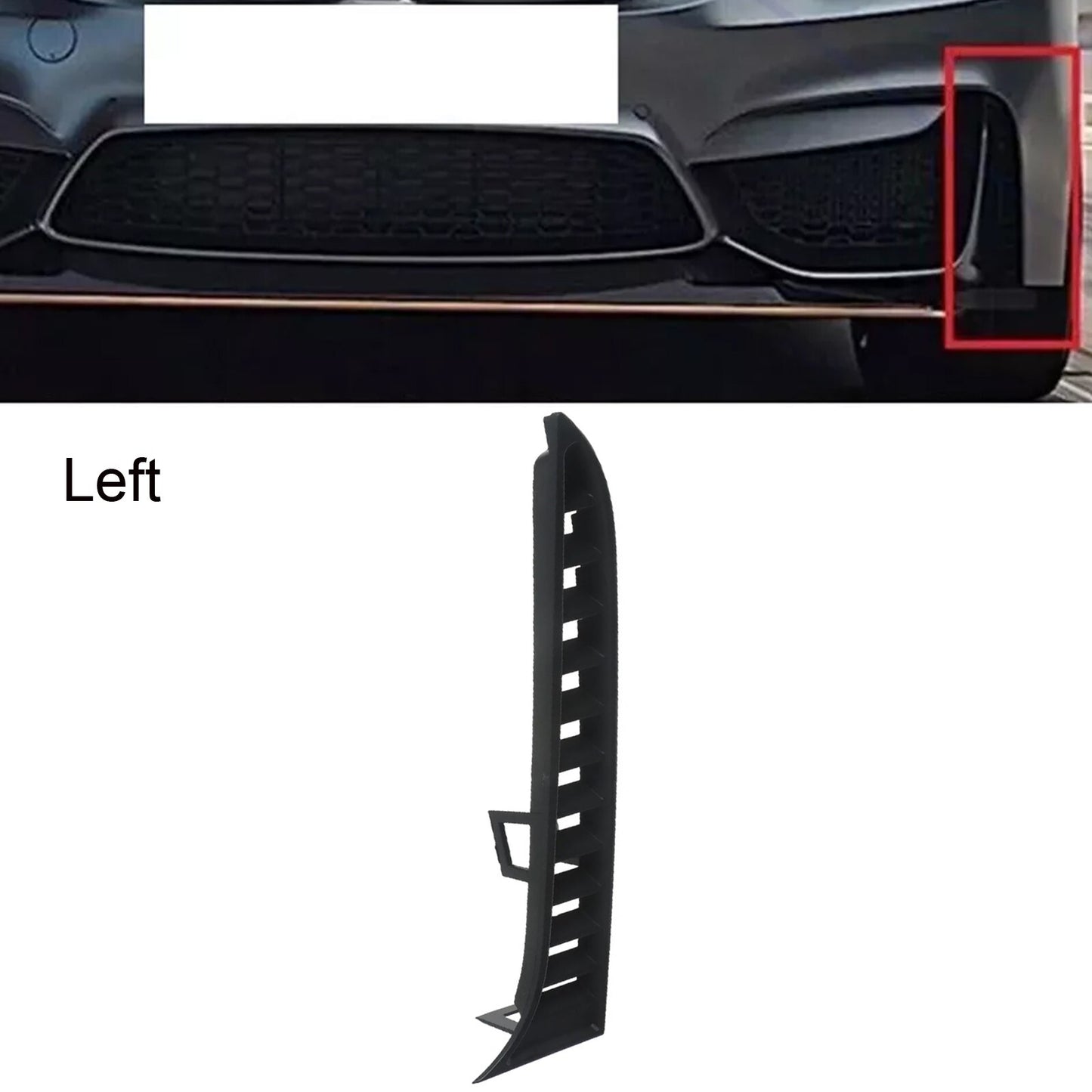 Left Front Bumper Air Inlet Grille Cover for BMW -M3 For F80 F82 F83 51118056599