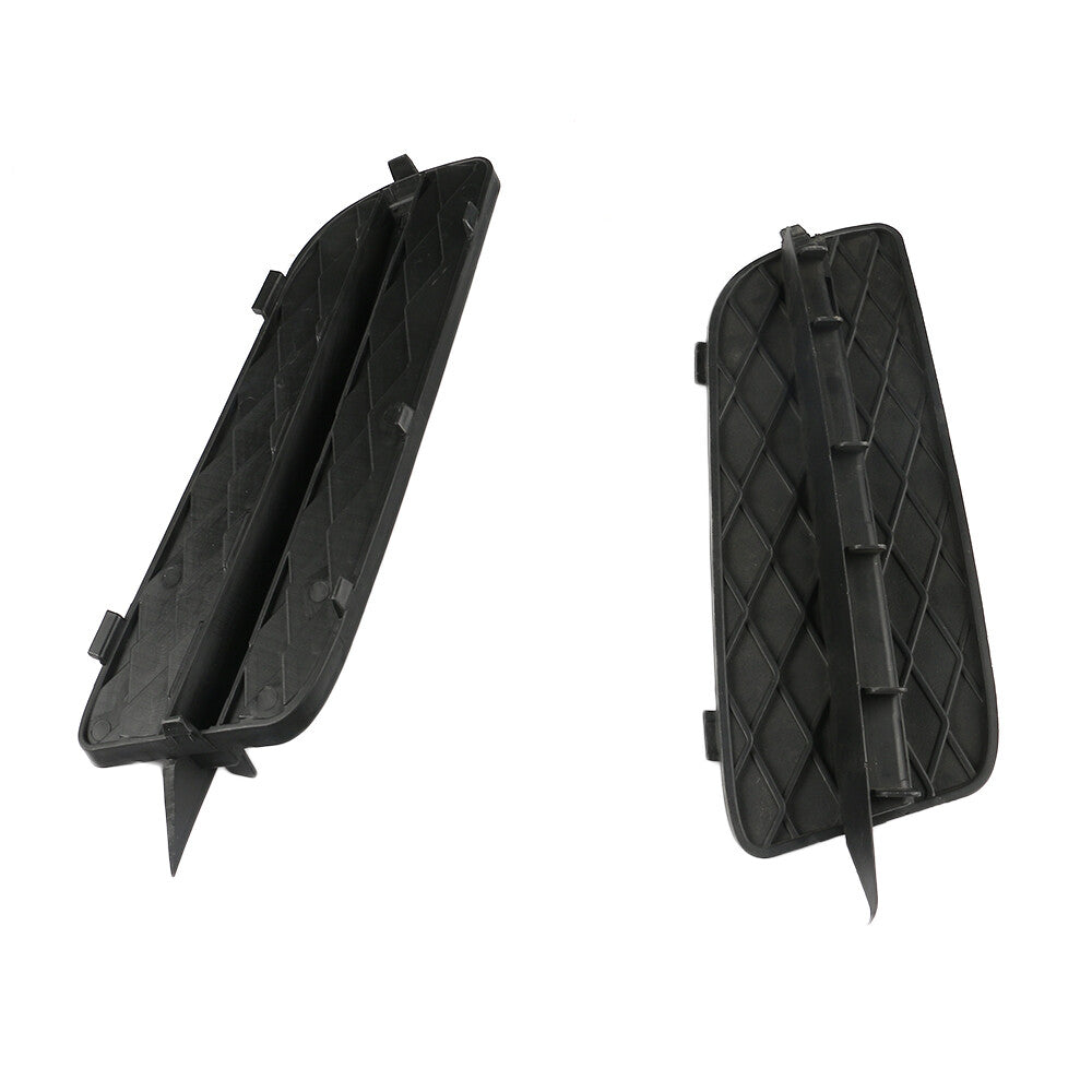 1 Pair Front Lower Bumper Grille Cover Left Right for BMW E70 for X5 2007-2010 Black