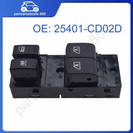 Power Master Window Switch Front Driver for Nissan 350Z (03-08) and for Infiniti G35 (05-07)