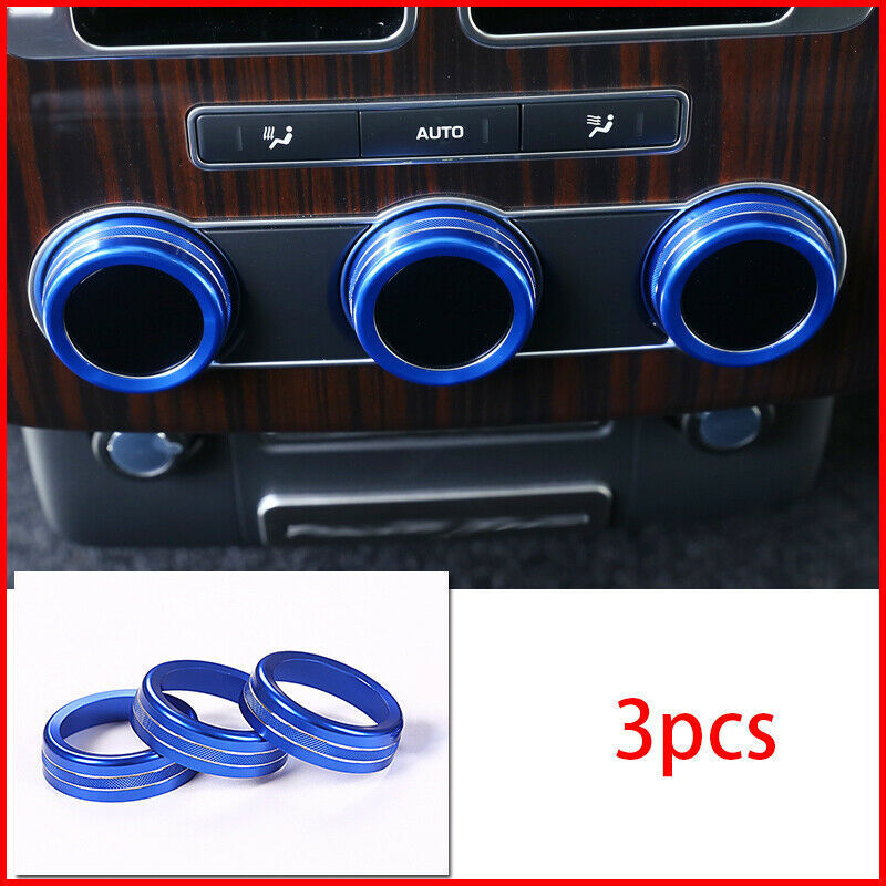3P Blue car AC volume knob cover trim for Land Rover for Range Rover L405 2013-2017