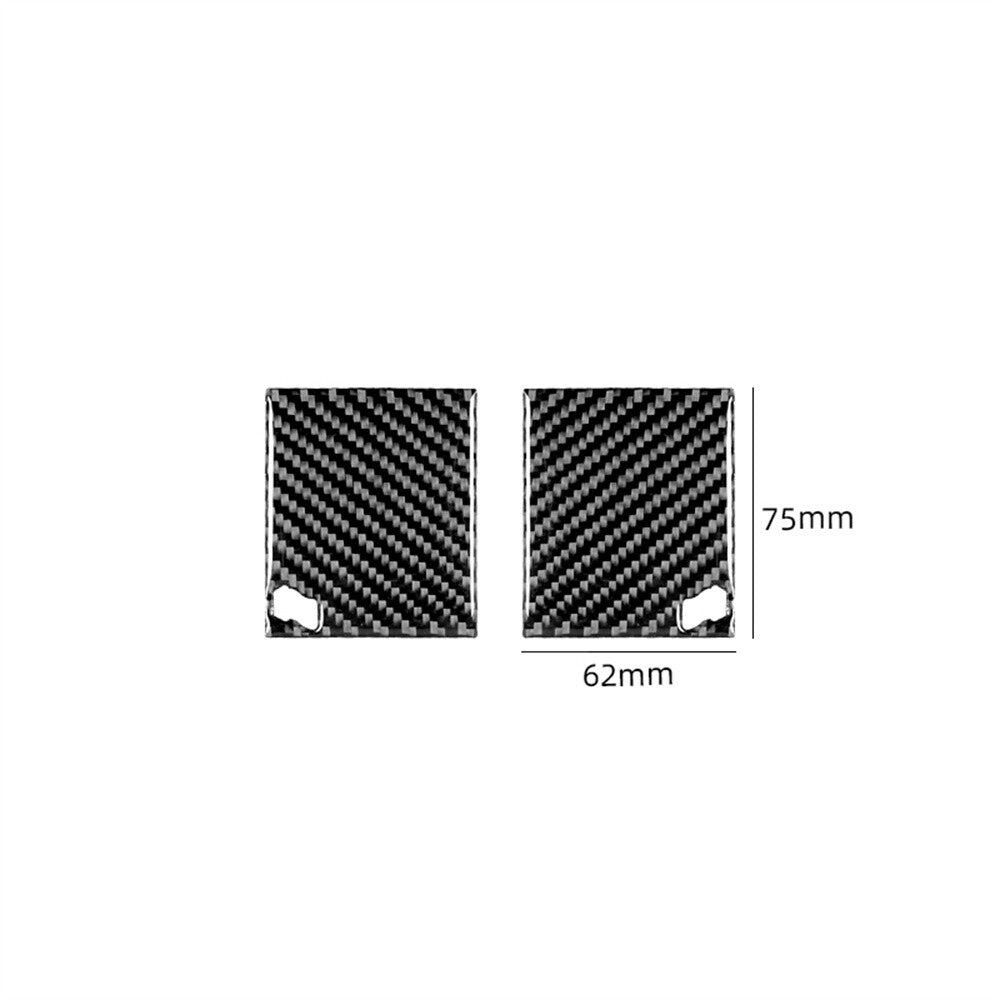 Carbon Fiber Central Control Vent Panel Decorative Cover for Jaguar XF 2009-2011