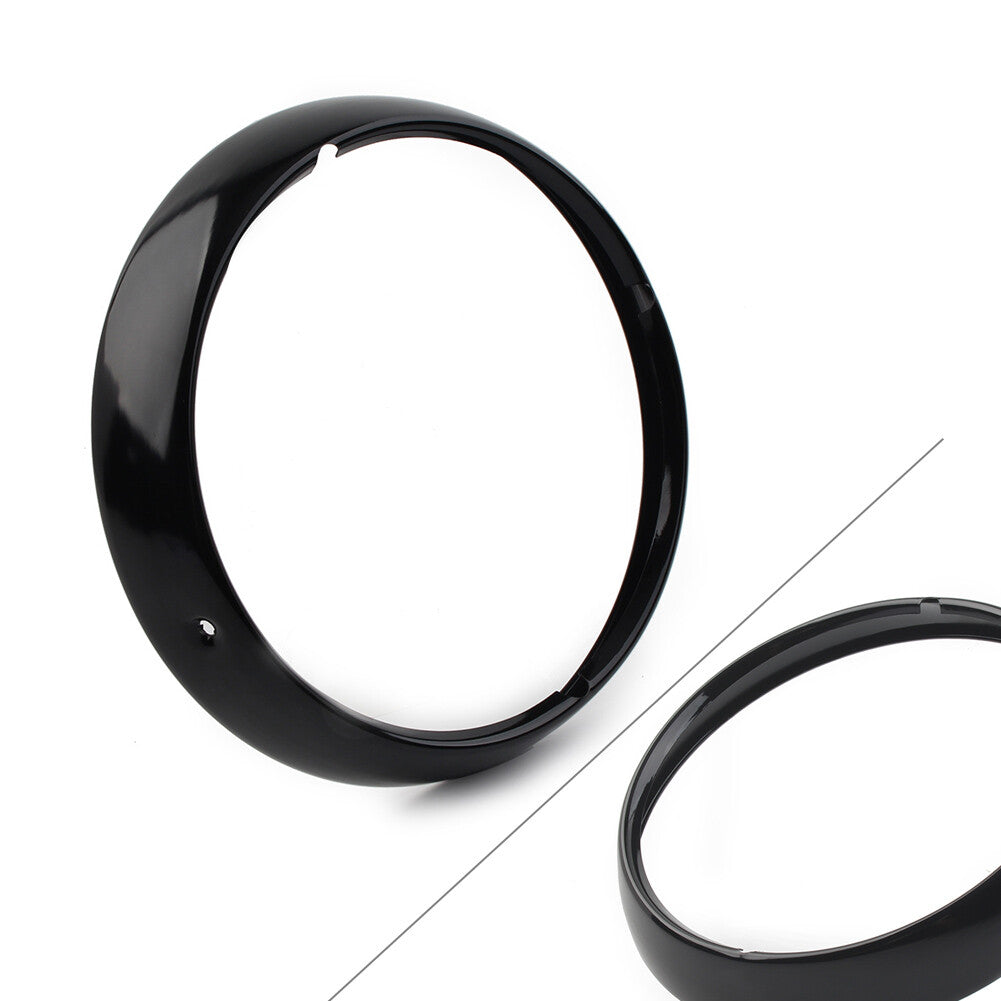 7 Headlight Trim Ring Visor Light Cover for Harley Touring Electra Street Glide