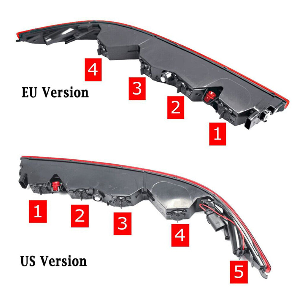 Rear Bumper Lower Taillight With 4 Bulbs Fit for Audi Q7 EU Version 16-23 4M0945095
