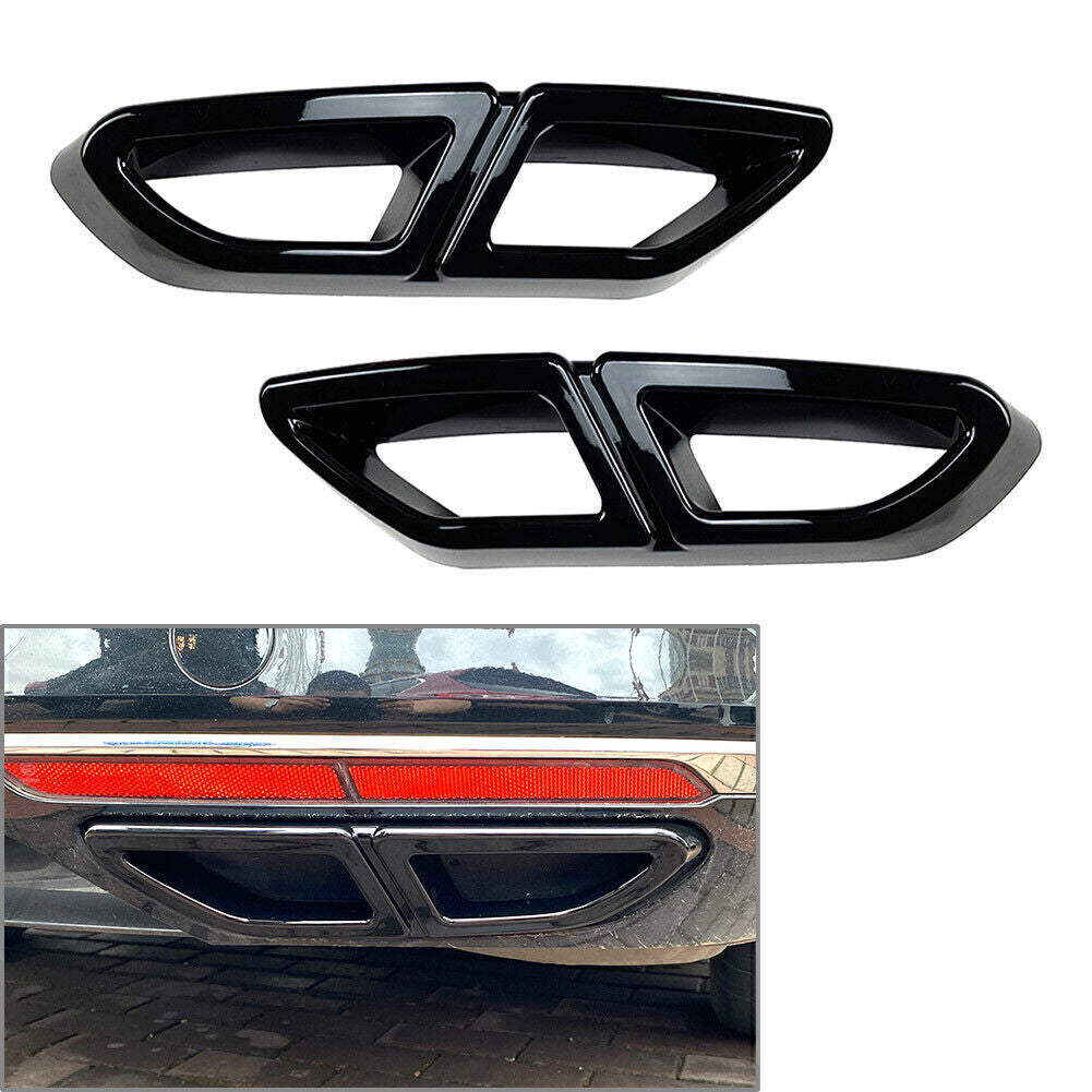 ABS Rear Exhaust Muffler Tail Pipe Cover Trim for VW for Passat B8 2016-2019 19