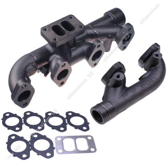 Exhaust Manifold w/ Gasket KIT 3943871 for 5.9L 6.7L 6B ISB QSB